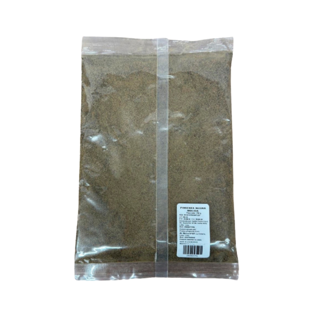 PIMIENTA NEGRA MOLIDA SANTIS BOLSA X 250 GR