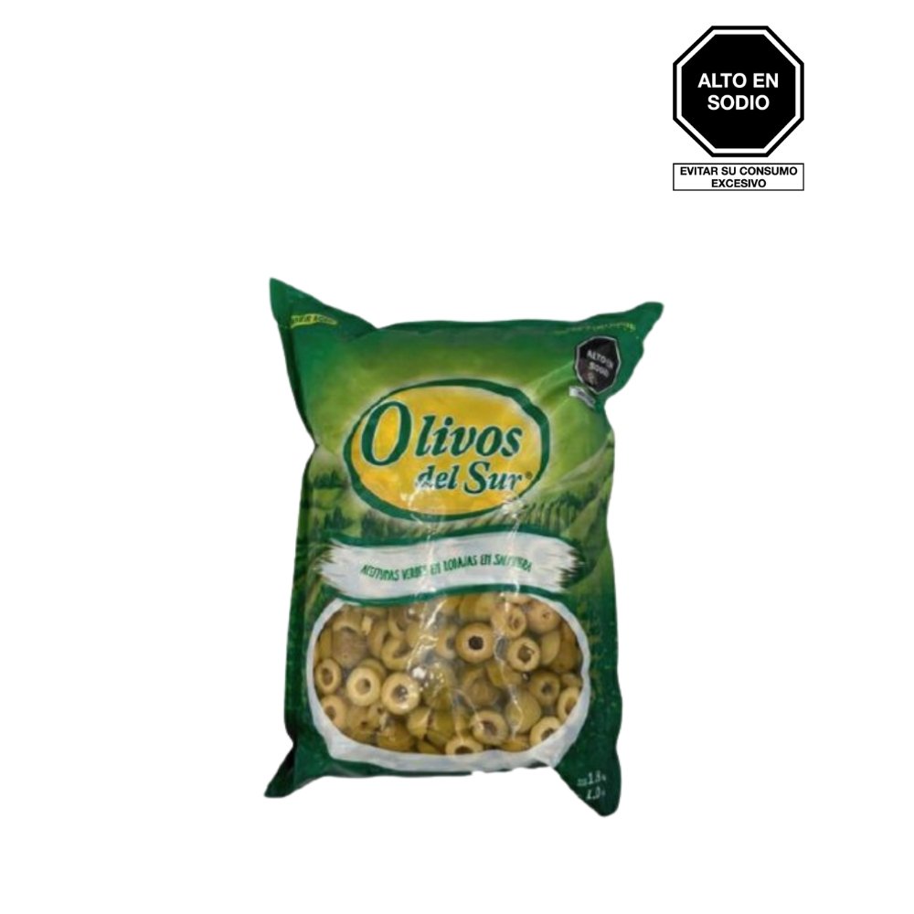 ACEITUNA VERDE EN RODAJA OLIVOS DEL SUR BL 1.8 KG