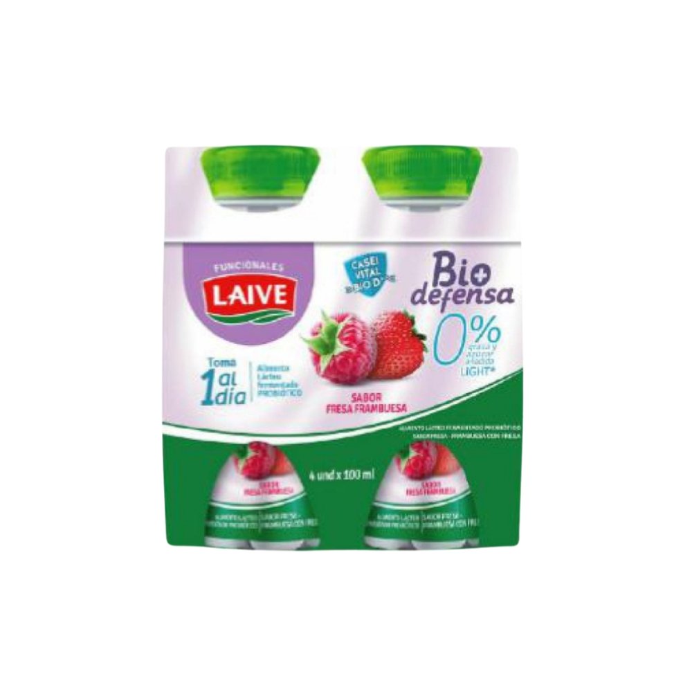 ALIM LACT FERMENT BIO DEFENSA LAIVE FRESA FOURPACK