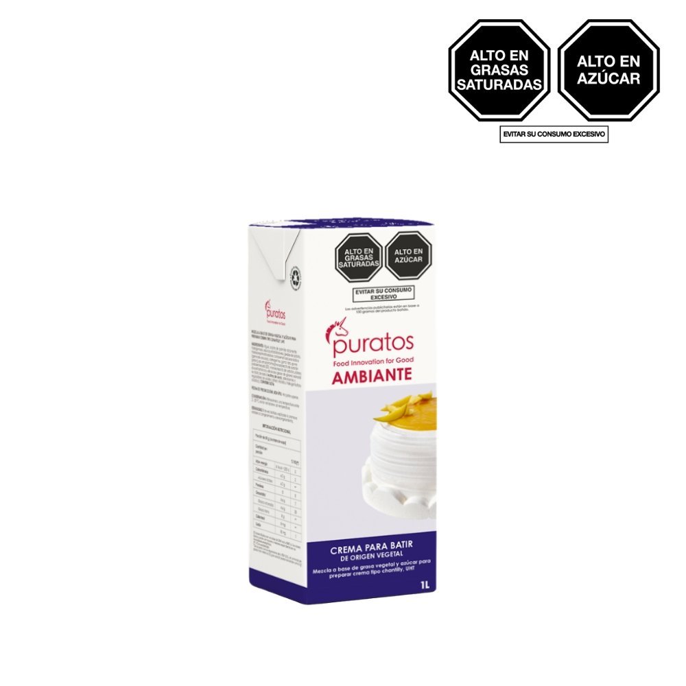 AMBIANTE CREMA PARA BATIR PURATOS X 1LT