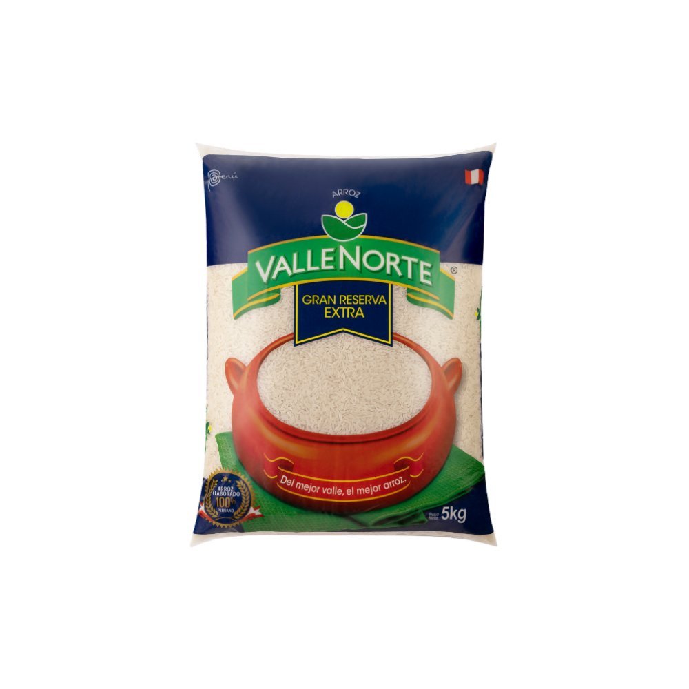 ARROZ VALLENORTE GRAN RESERVA EXTRA X 5KG