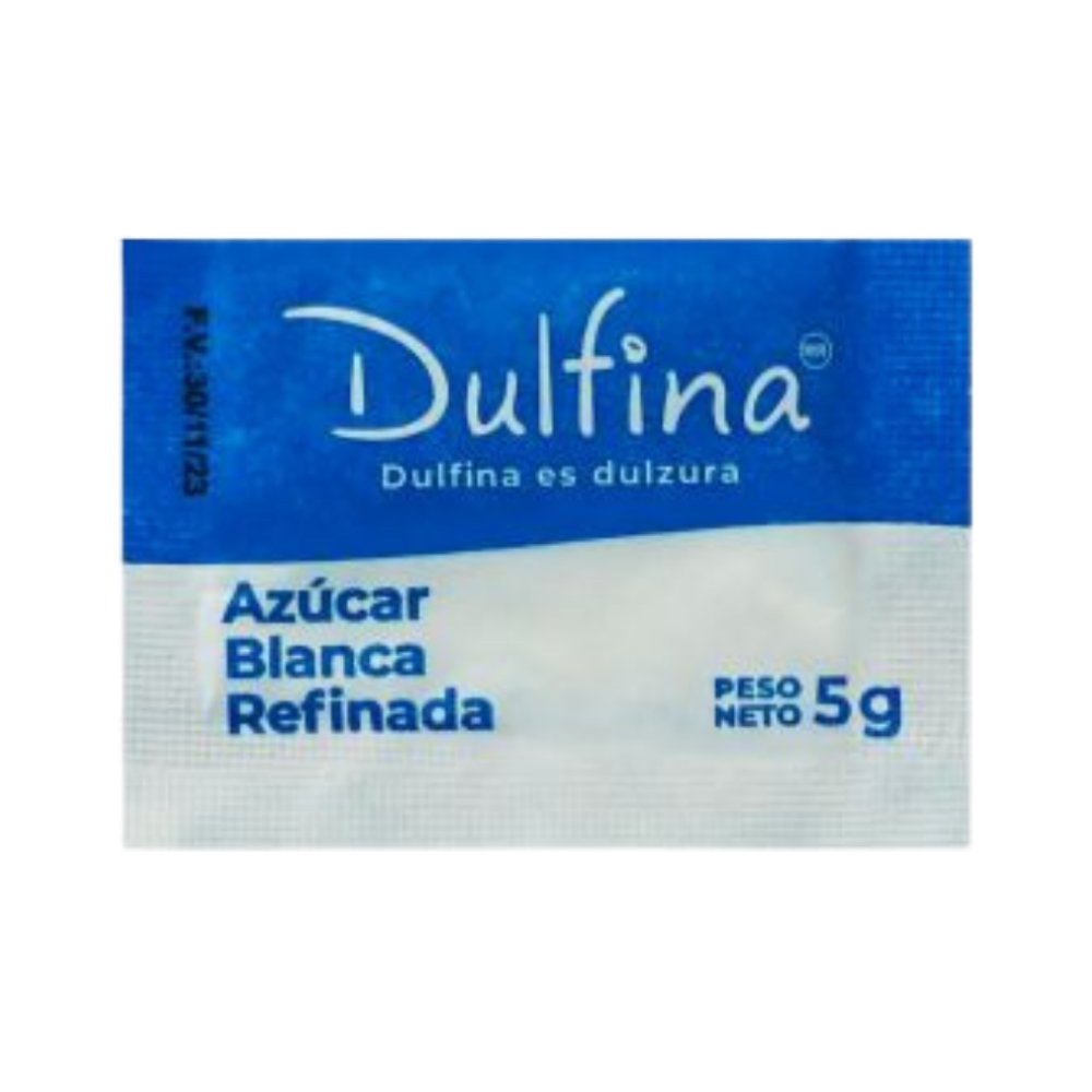 AZUCAR BLANCA SACHET DULFINA X 5GR BOLSA X 1000 U