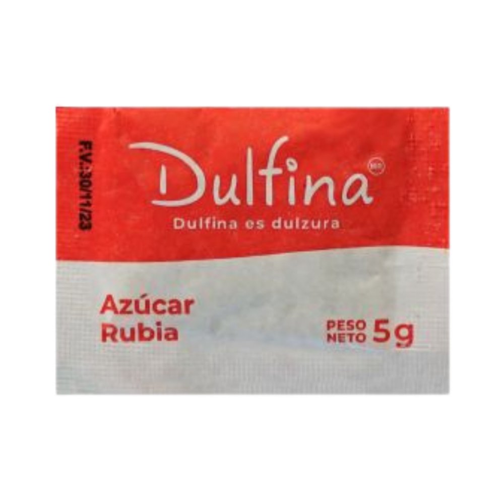 AZUCAR RUBIA SACHET DULFINA X 5GR BOLSA X 1000 U