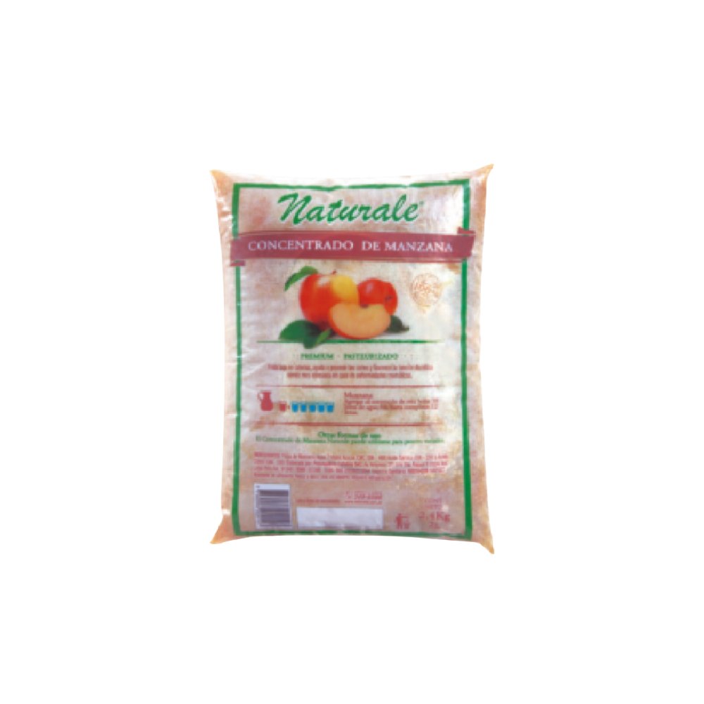 BASE CONCENTRADO DE MANZANA NATURALE BOLSA X 2L