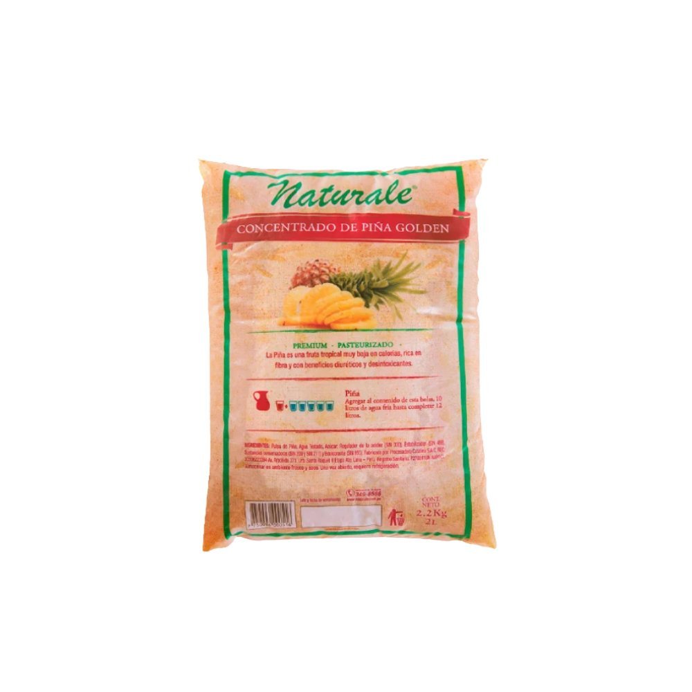 BASE CONCENTRADO DE PIÑA NATURALE BOLSA X 2L