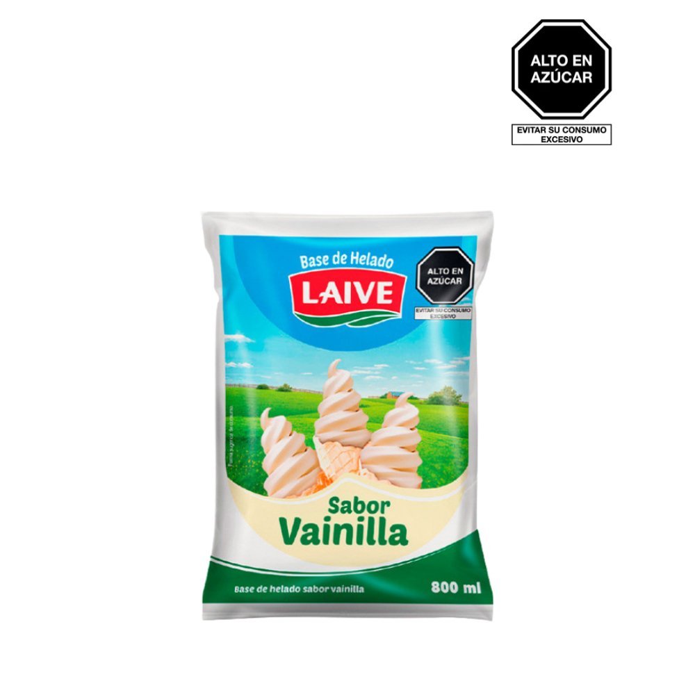 BASE DE HELADO LAIVE SABOR VAINILLA BOL. X 800ML
