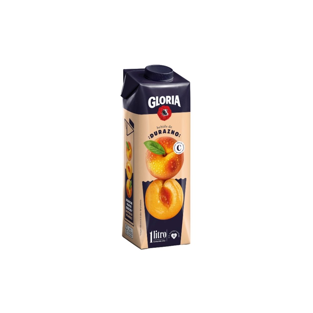 BEBIDA DE DURAZNO GLORIA CAJA X 1L