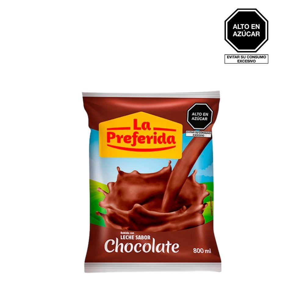 BEBIDA DE LECHE LA PREFERIDA CHOCOLATE BOLSA 800ML