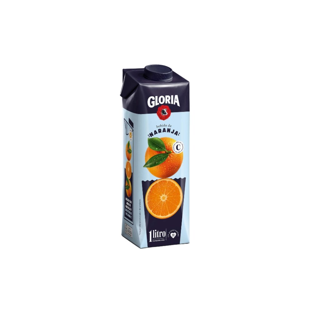 BEBIDA DE NARANJA GLORIA CAJA X 1L