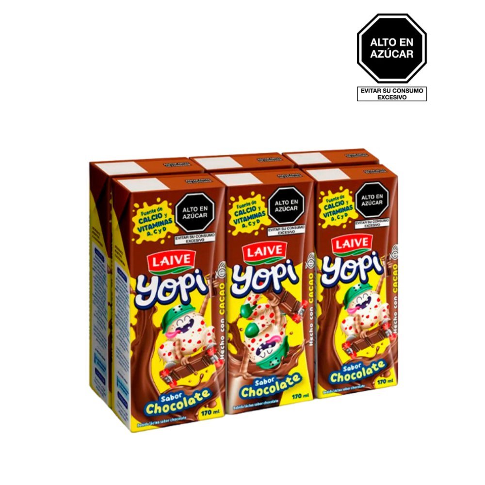 BEBIDA LACTEA YOPI SABOR CHOCOLATE 170ML SIXPACK