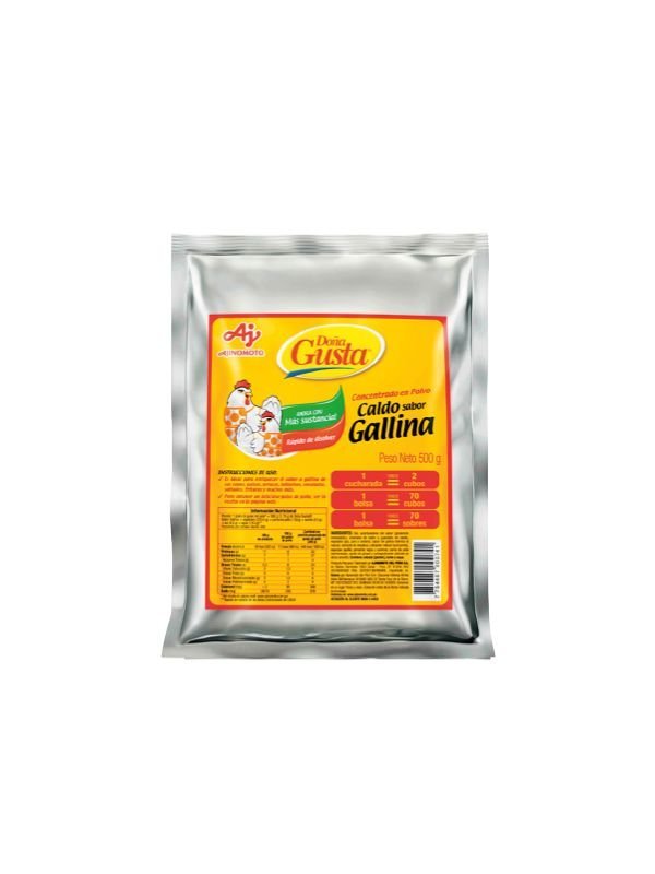 CALDO SABOR GALLINA DOÑA GUSTA BOLSA X 500 GR