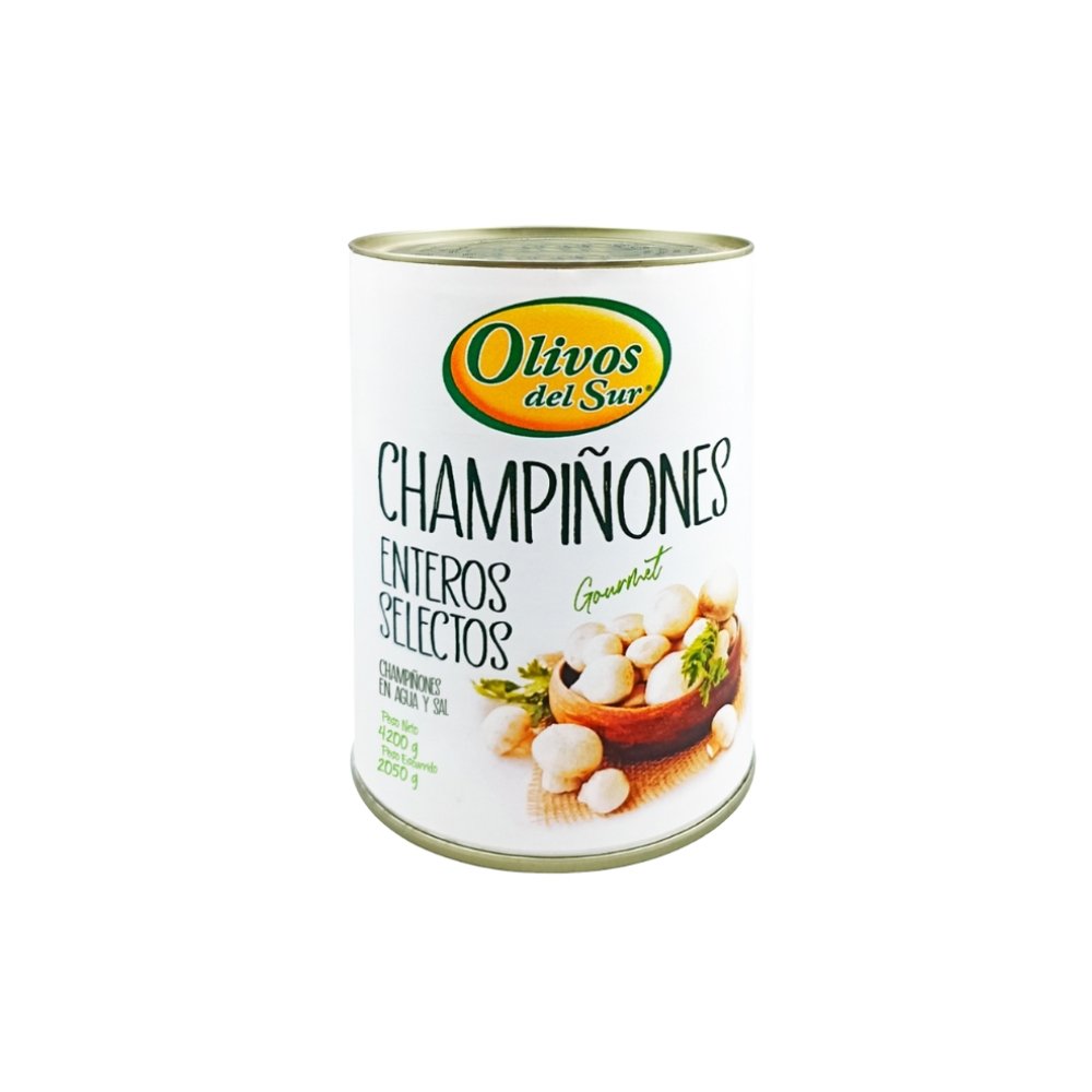 CHAMPIÑONES ENTEROS OLIVOS DEL SUR LATA X 4.2 KG