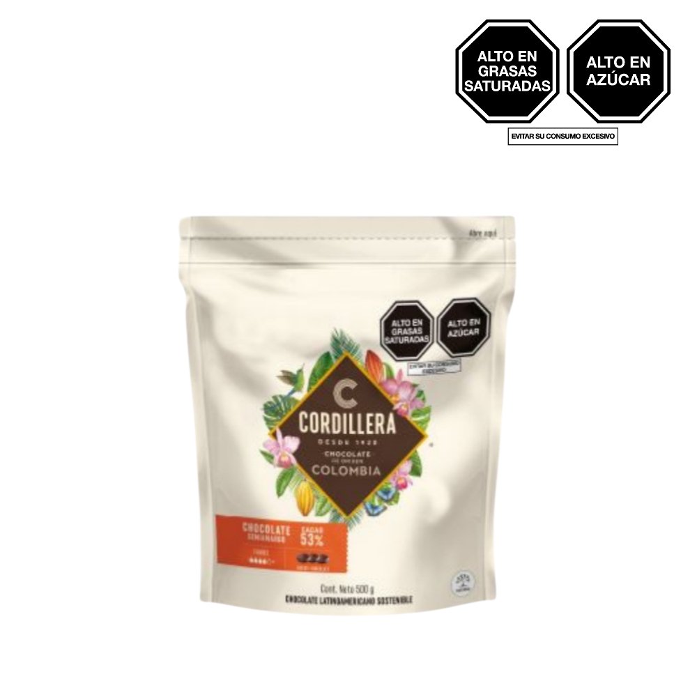 COB. CORDILLERA CHOCOLATE SEMIAMARGO 53% X500G