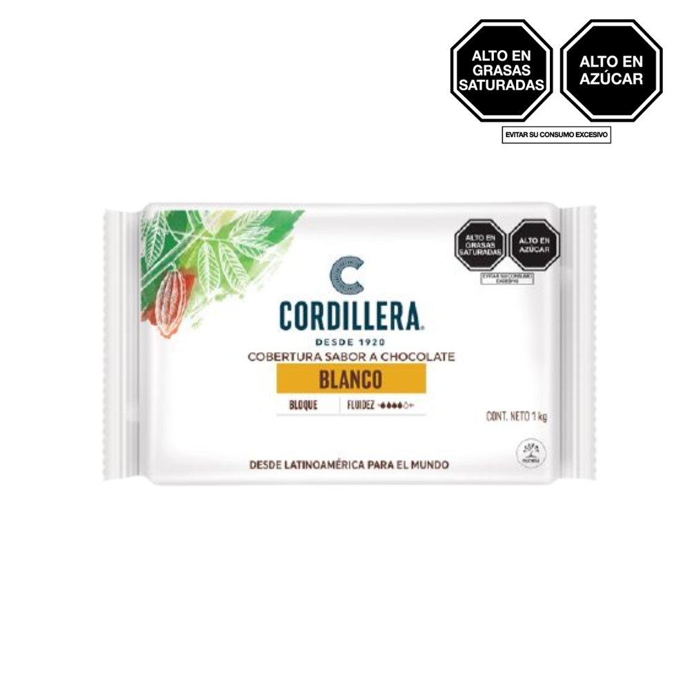 COBERTURA CHOCOLATE BLANCO CORDILLERA TAB X 1KG