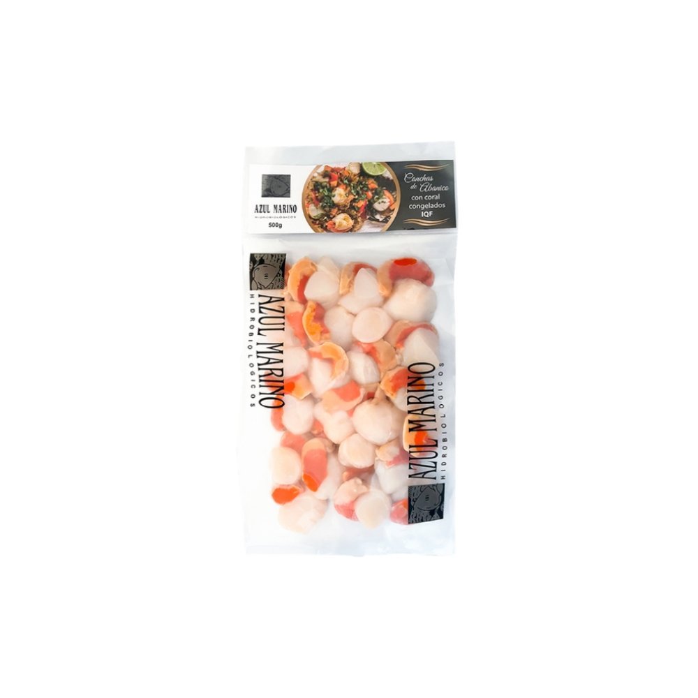 CONCHA DE ABANICO C/CORAL AZ 30/40 x 500GR