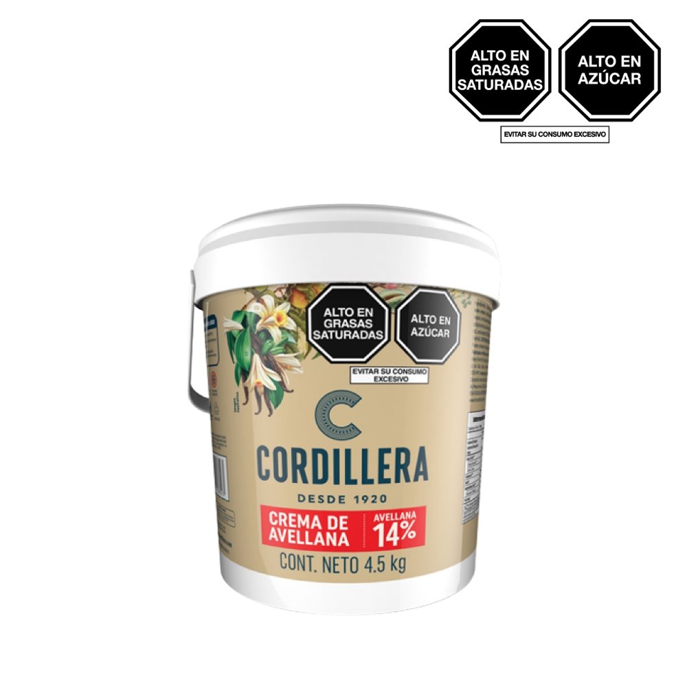 CREMA DE AVELLANA CORDILLERA PERU X 4.5 KG