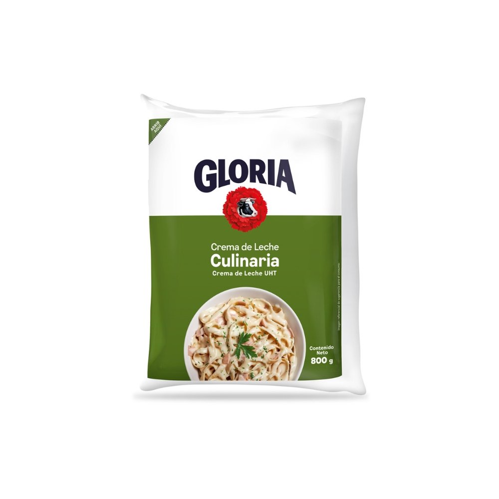 CREMA DE LECHE CULINARIA GLORIA BOLSA X 800GR