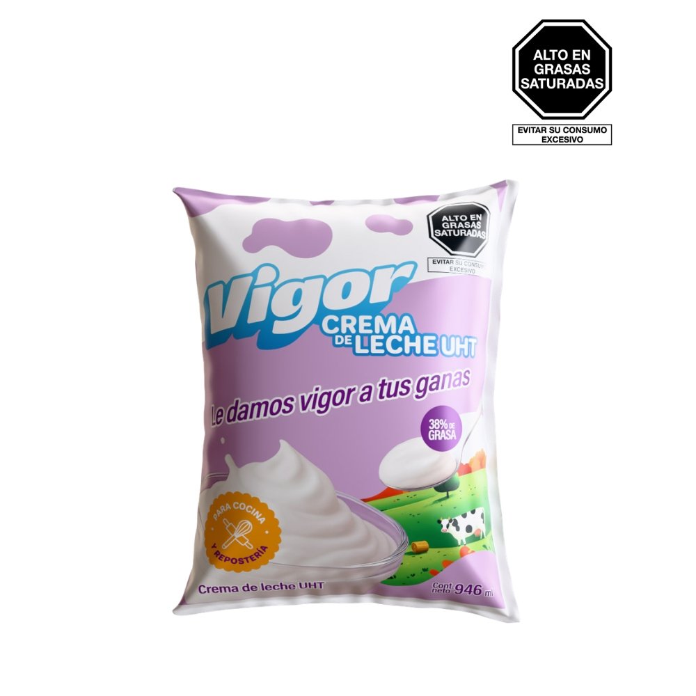 CREMA DE LECHE UHT VIGOR BOLSA 946 ML