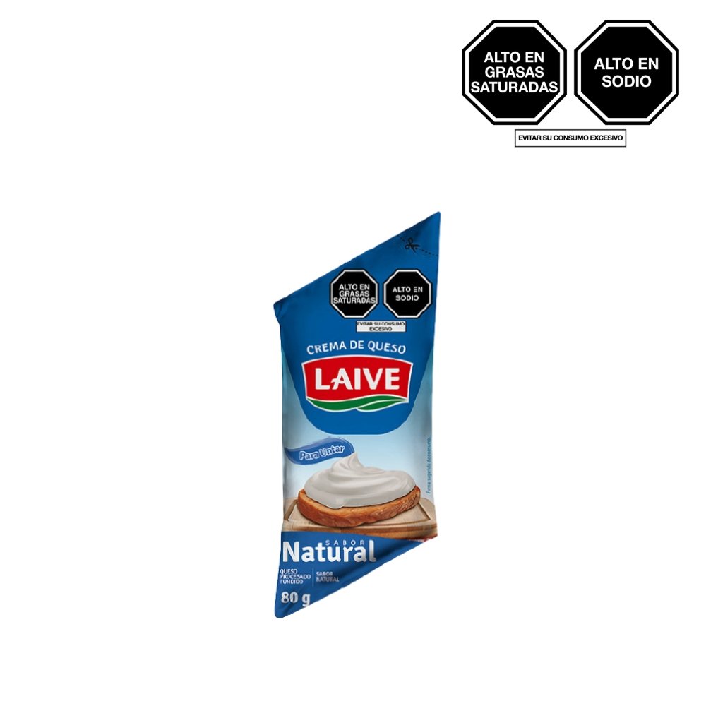CREMA DE QUESO LAIVE SABOR NATURAL SACHET 80G