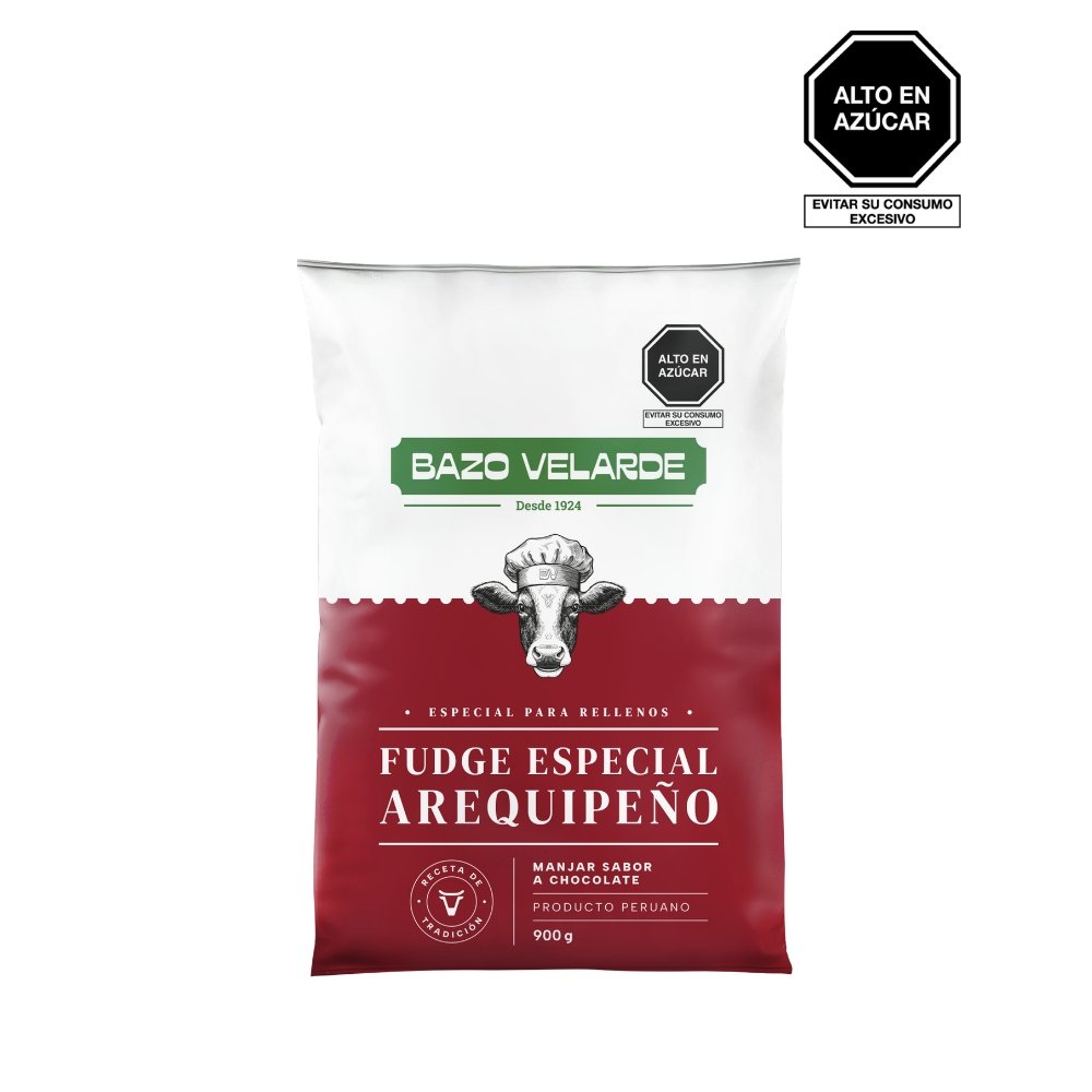 FUDGE ESPECIAL AREQUIPEÑO BAZO VELARDE BOLSA 900G