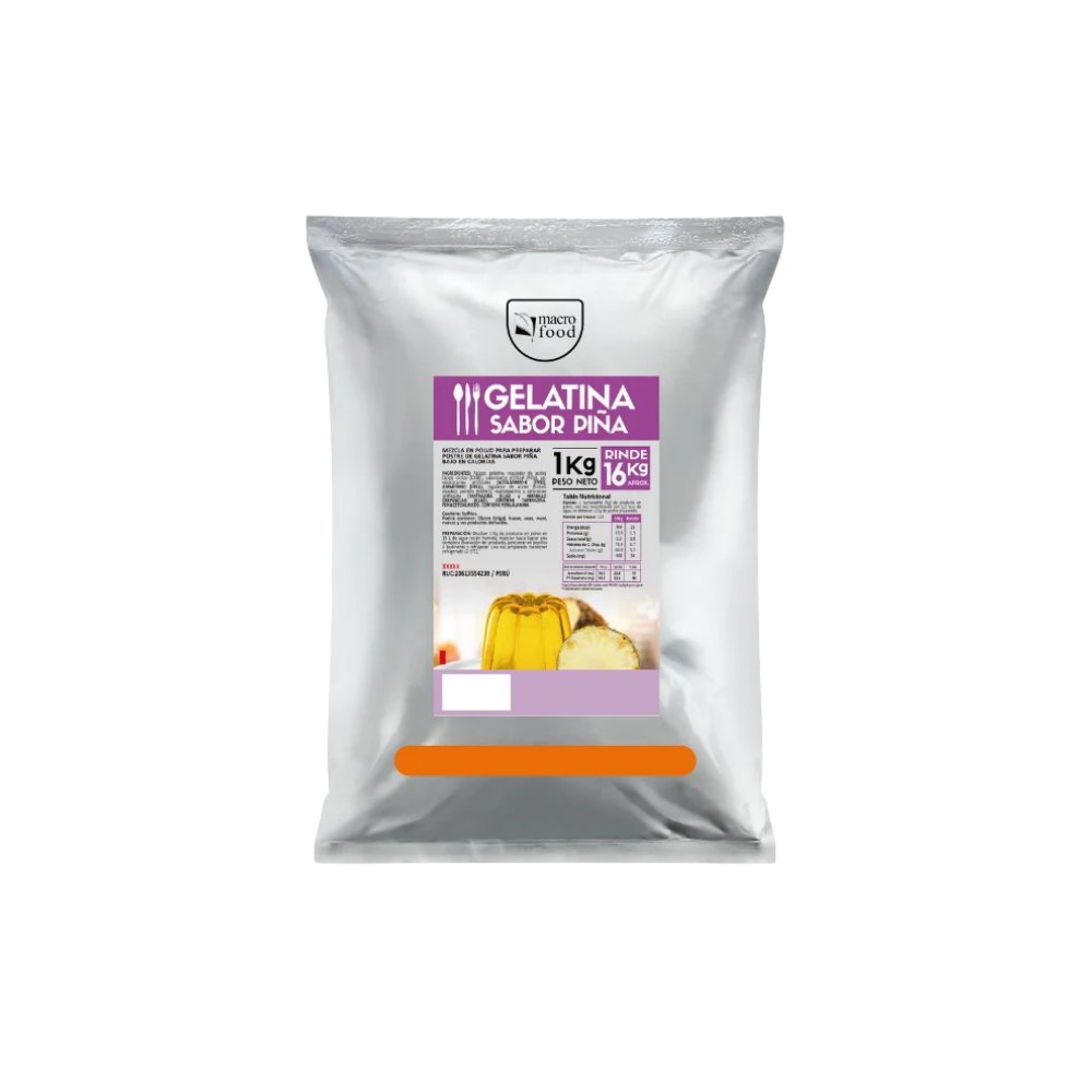 GELATINA DE PIÑA MACROFOOD BOLSA X 1KG