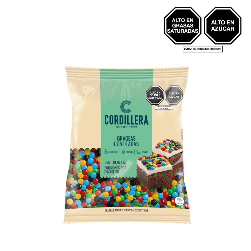 GRAGEA DE CHOCOLATE CORDILLERA BOLSA X 1KG