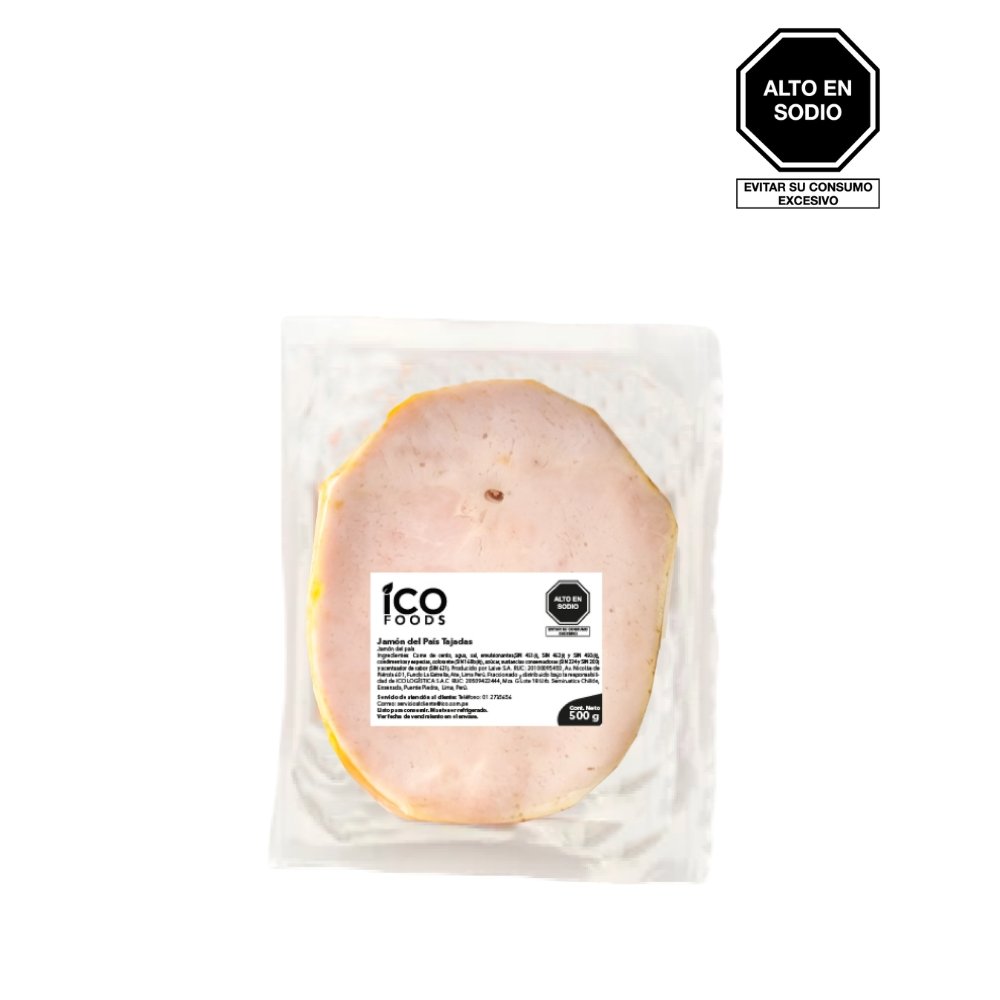 JAMON DEL PAIS TAJADAS X 500 GRMS.