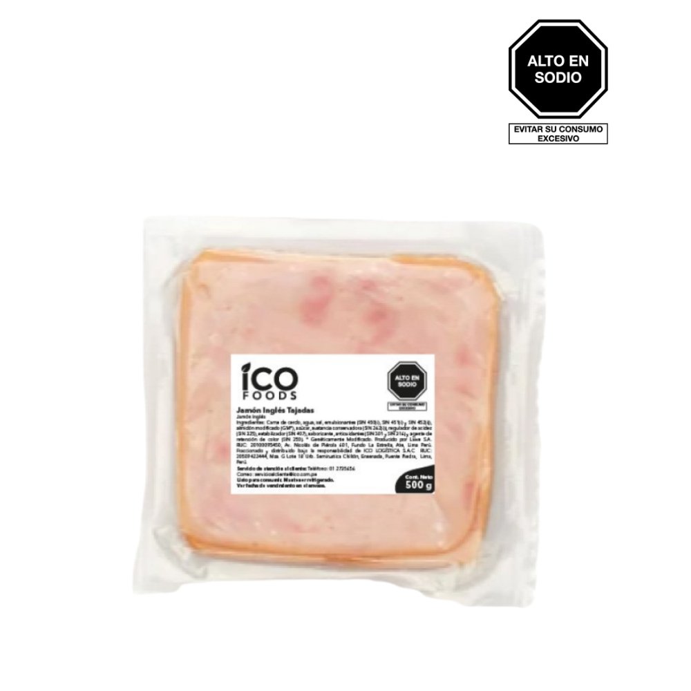 JAMON INGLES TAJADAS X 500 GRMS.