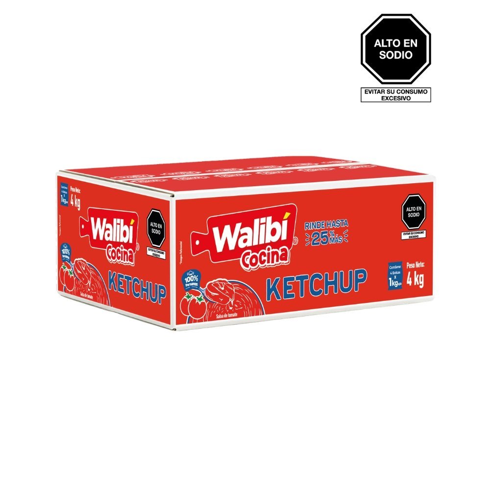KETCHUP WALIBI CAJA X 4 KG
