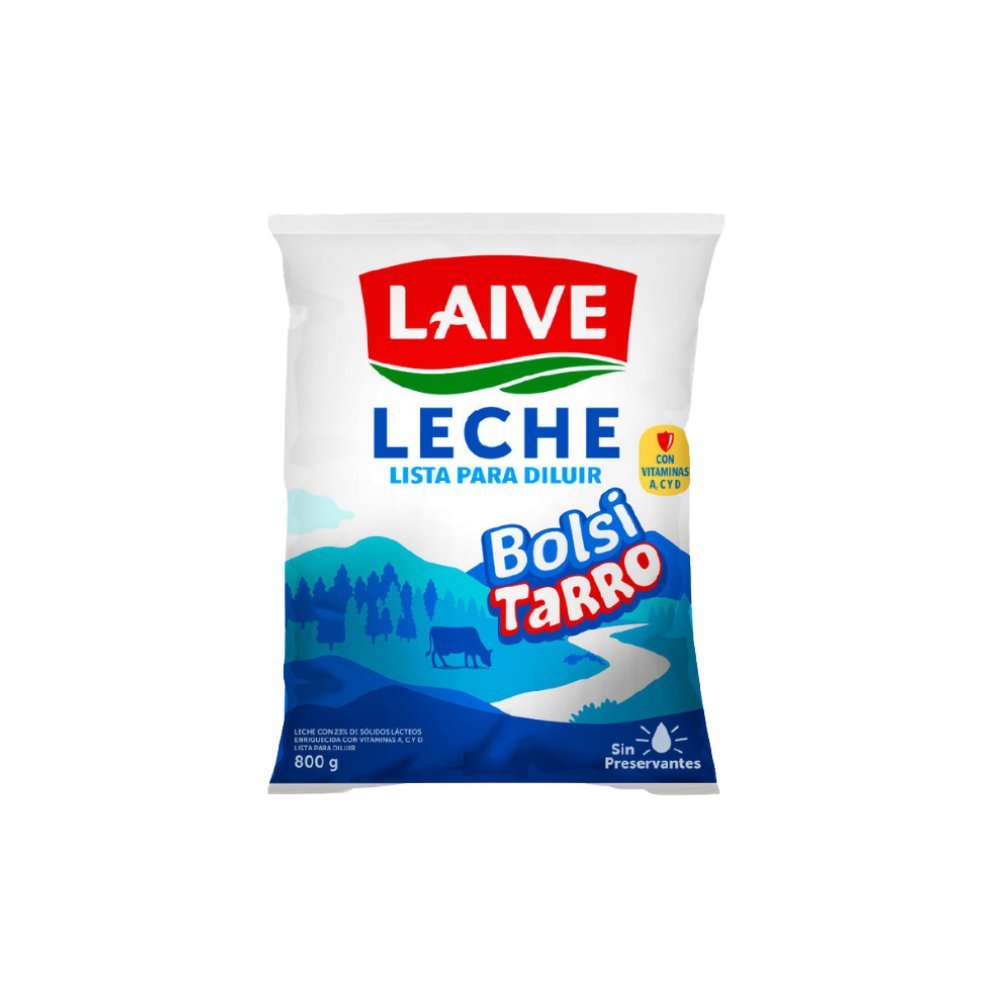 LECHE CONCENTRADA BOLSITARRO PLUS 800