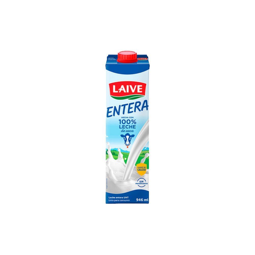 LECHE UHT ENTERA LAIVE CAJA 946ML