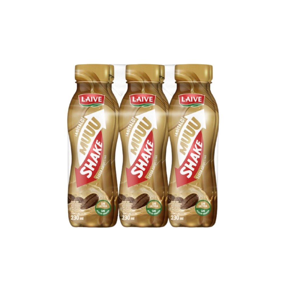 LECHE UHT MILKSHAKE S/ CAPUCCI LAIVE 230ML SIXPACK