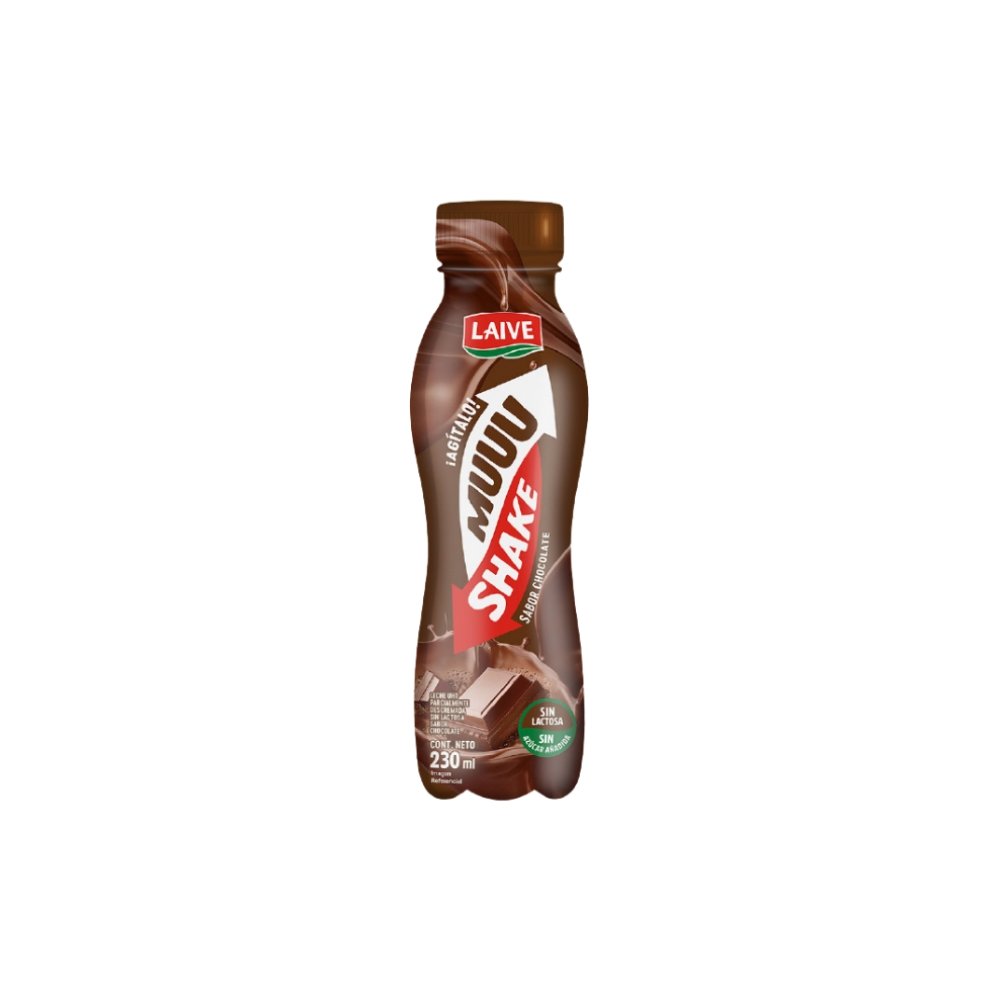 LECHE UHT MILKSHAKE SABOR CHOCOLATE LAIVE BT230ML