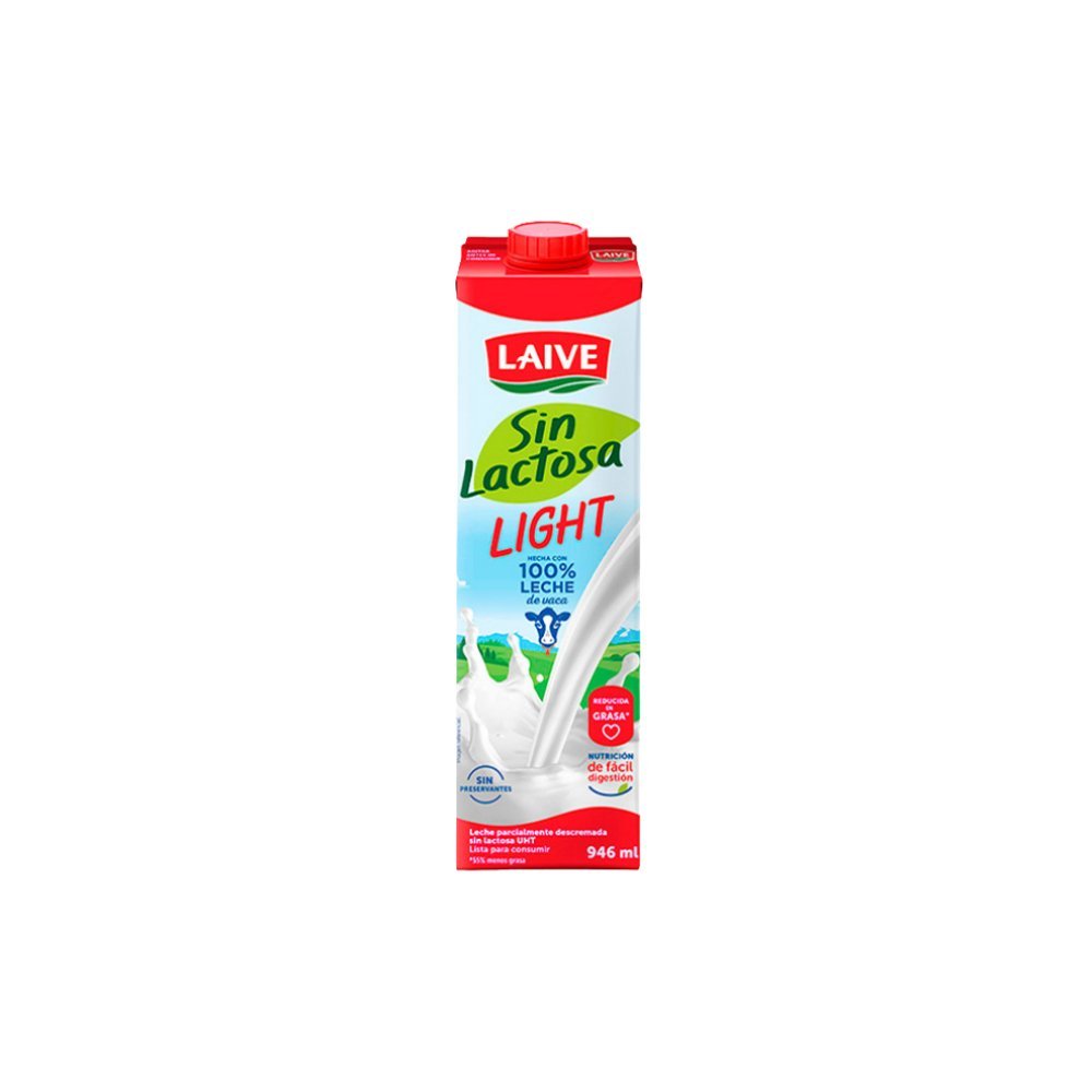 LECHE UHT SIN LACTOSA LIGHT CAJA 946ML