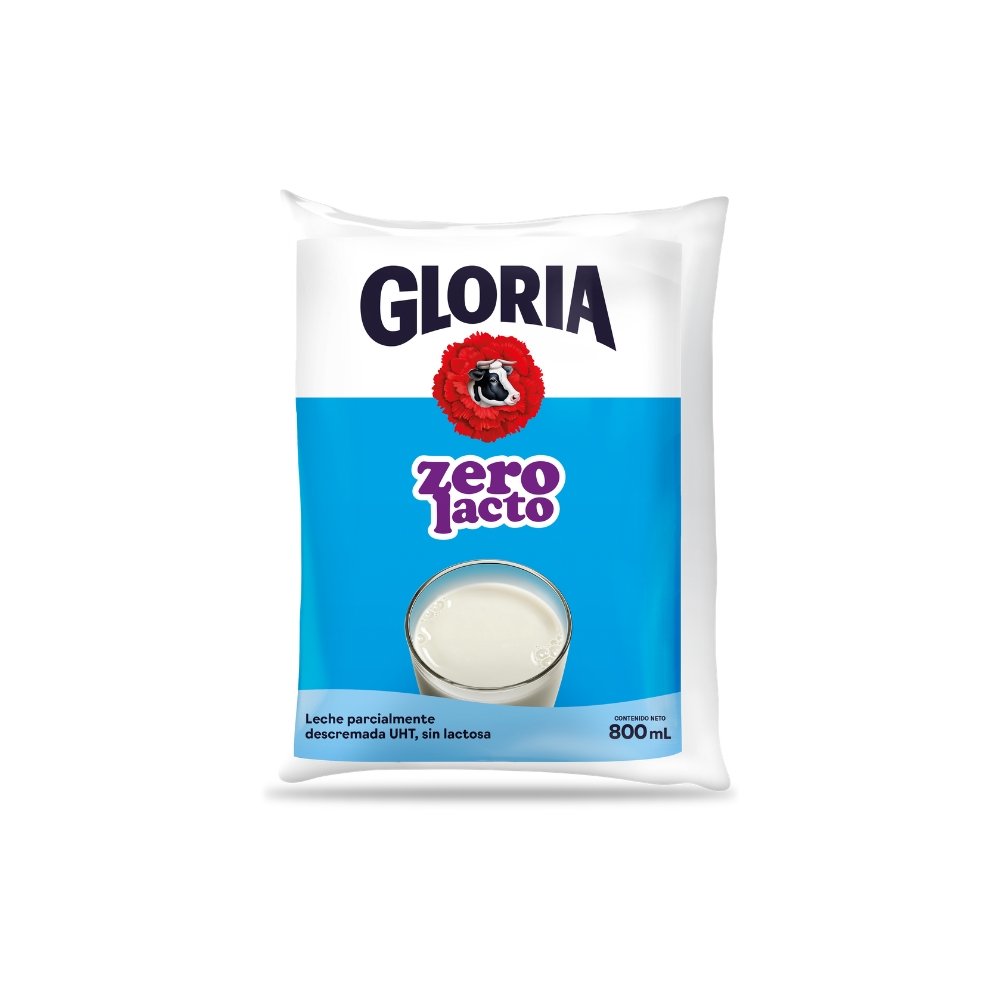 LECHE UHT ZEROLACTO GLORIA BOLSA X 800ML
