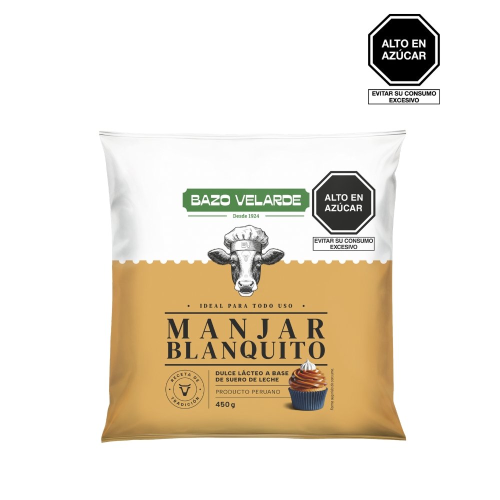 MANJAR BLANQUITO BAZO VELARDE BOLSA 450G