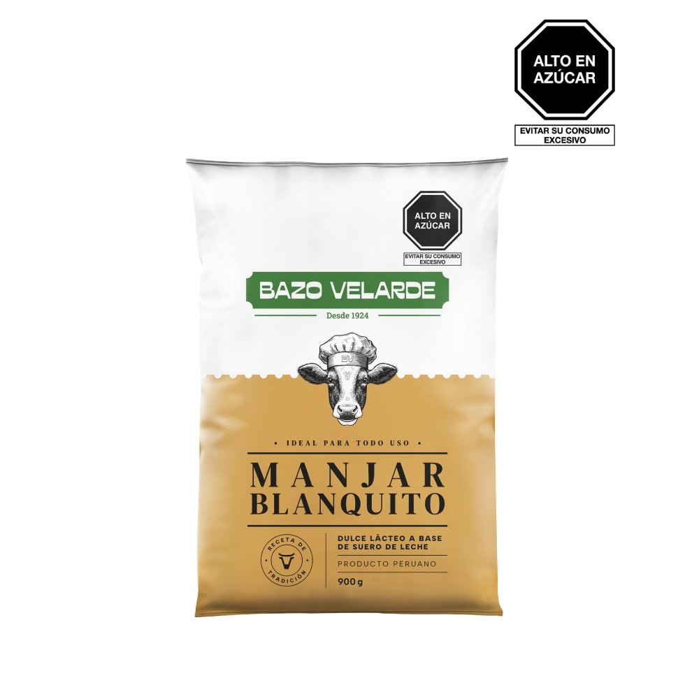 MANJAR BLANQUITO BAZO VELARDE BOLSA 900G