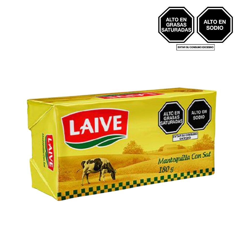 MANTEQUILLA CON SAL LAIVE BARRA 180 GR