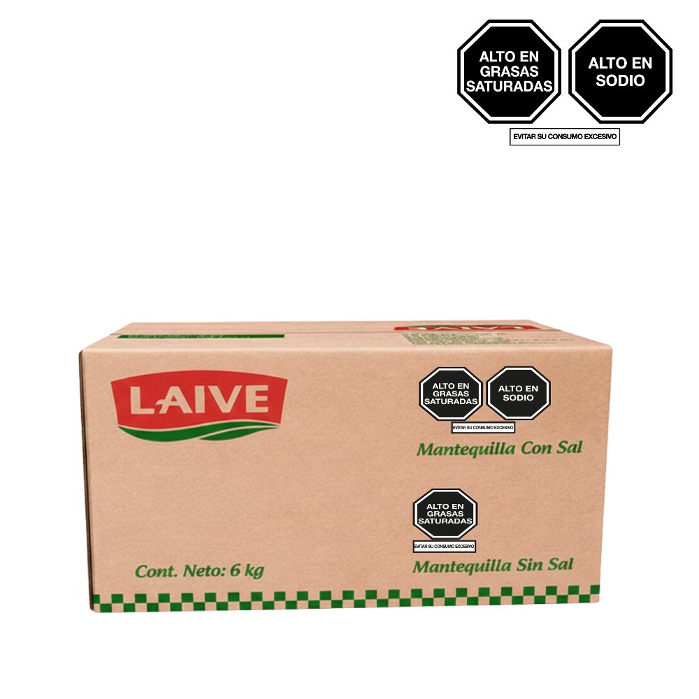 MANTEQUILLA CON SAL LAIVE CAJA 6KG