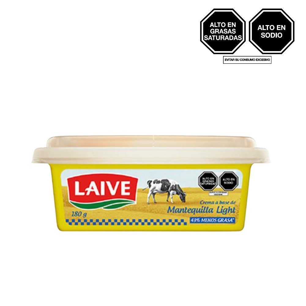 MANTEQUILLA LIGHT LAIVE POTE 180G