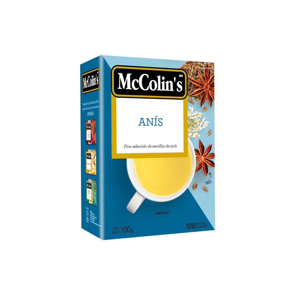 ANIS MC COLINS CAJA X 100 SOBRES