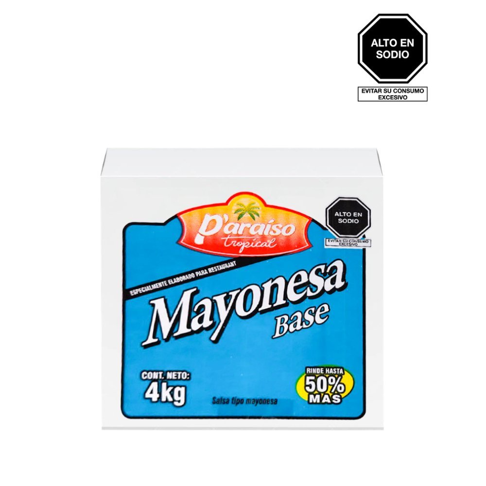 MAYONESA BASE PARAISO CAJA X 4 KG