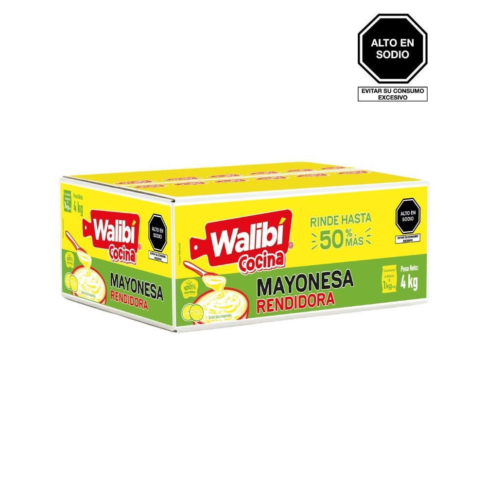 MAYONESA WALIBI CAJA X 4 KG