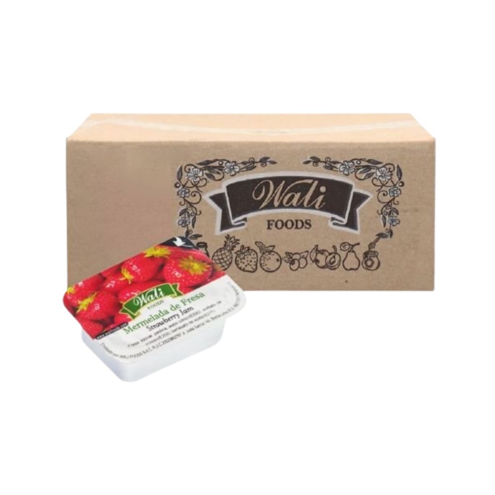 MERMELADA FRESA WALI BLISTER 15G - CJ 180 UN