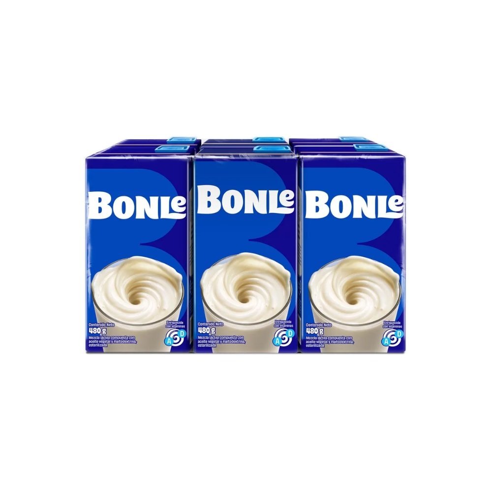MEZCLA LACTEA BONLE FAMILIAR SIXPACK CAJA 480GR