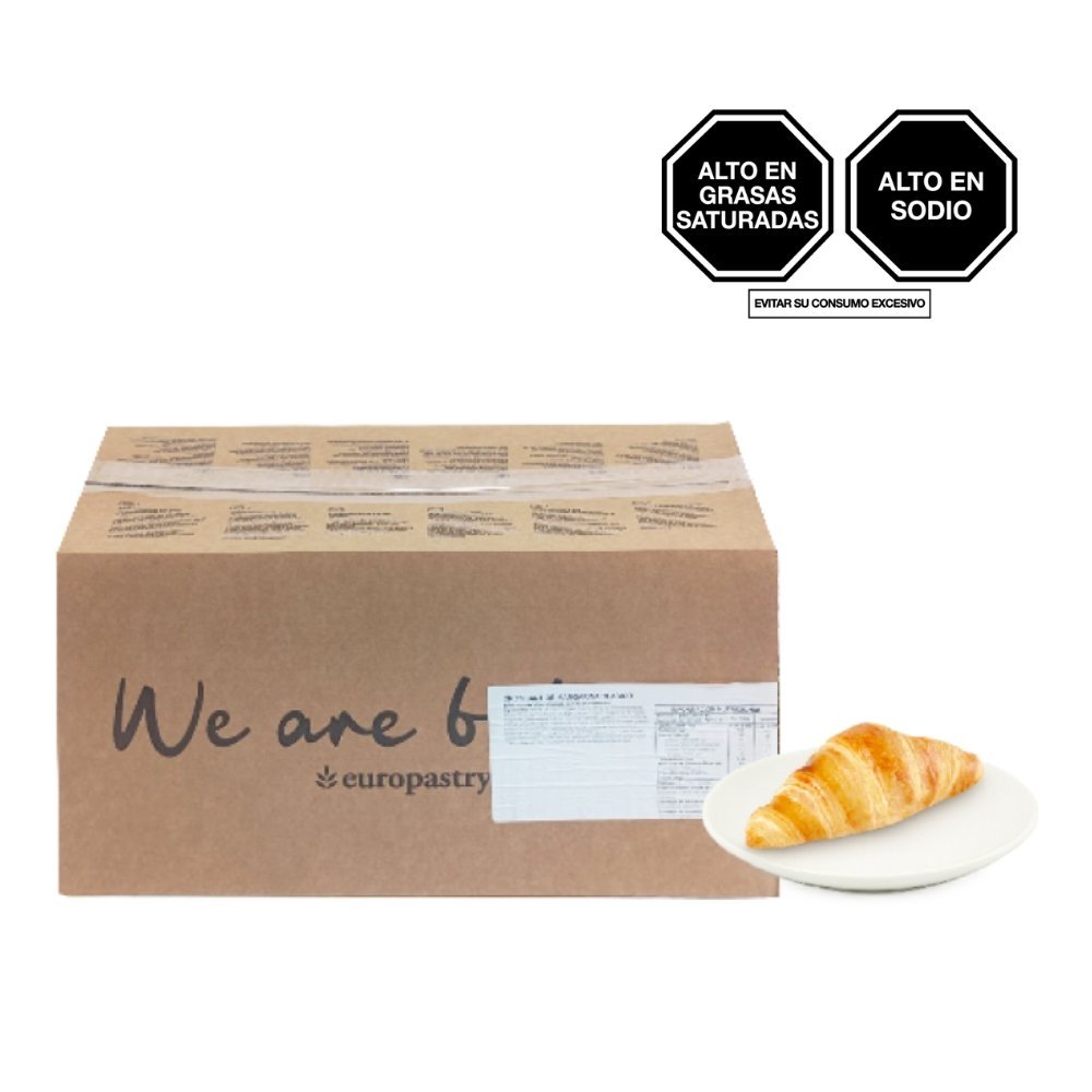 MINI CROISSANT DE MARGARINA CLÁSICO CONGELADO EUROPASTRY CAJA X 5 KG APROX