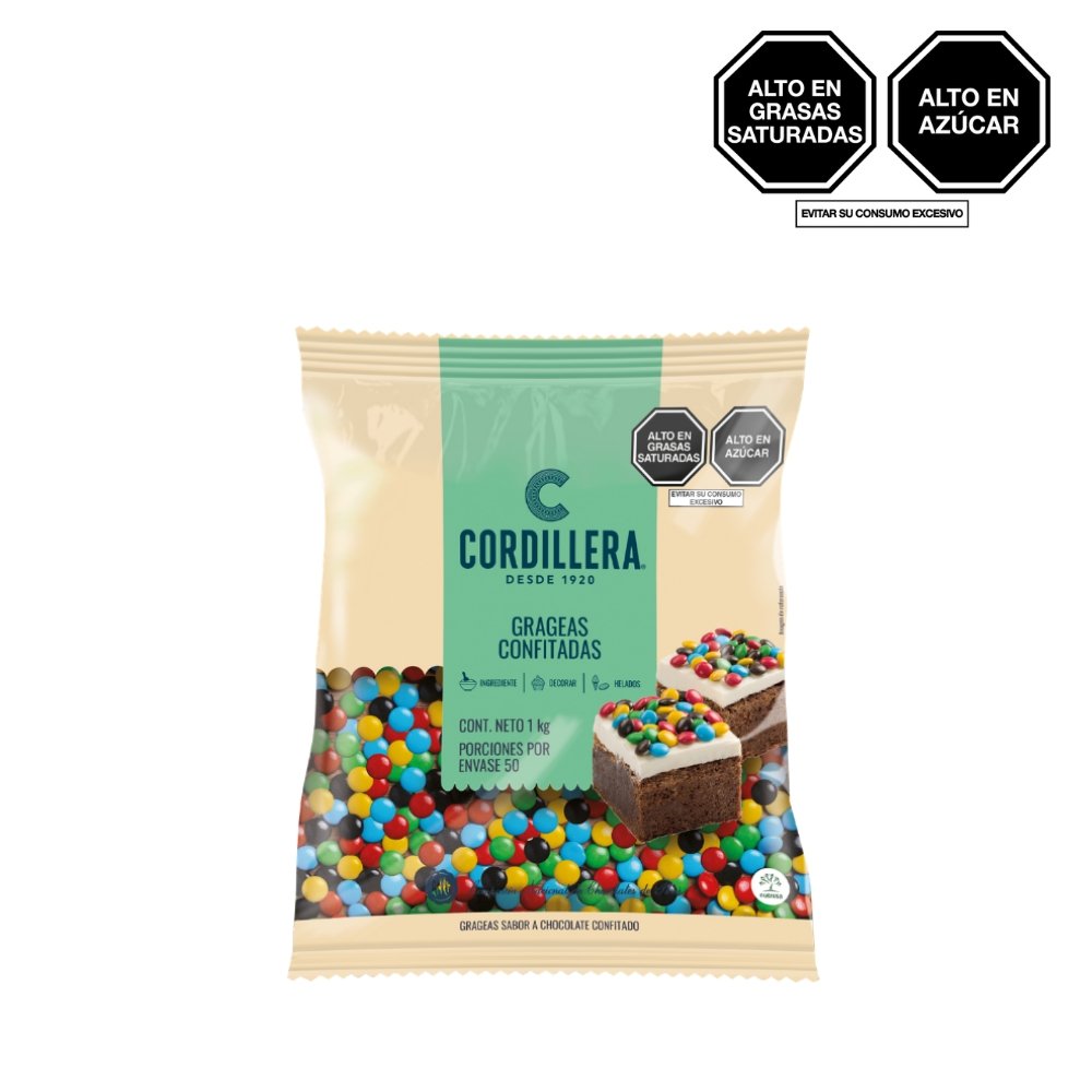 MINI GRAGEA DE CHOCOLATE CORDILLERA BOLSA X 1KG