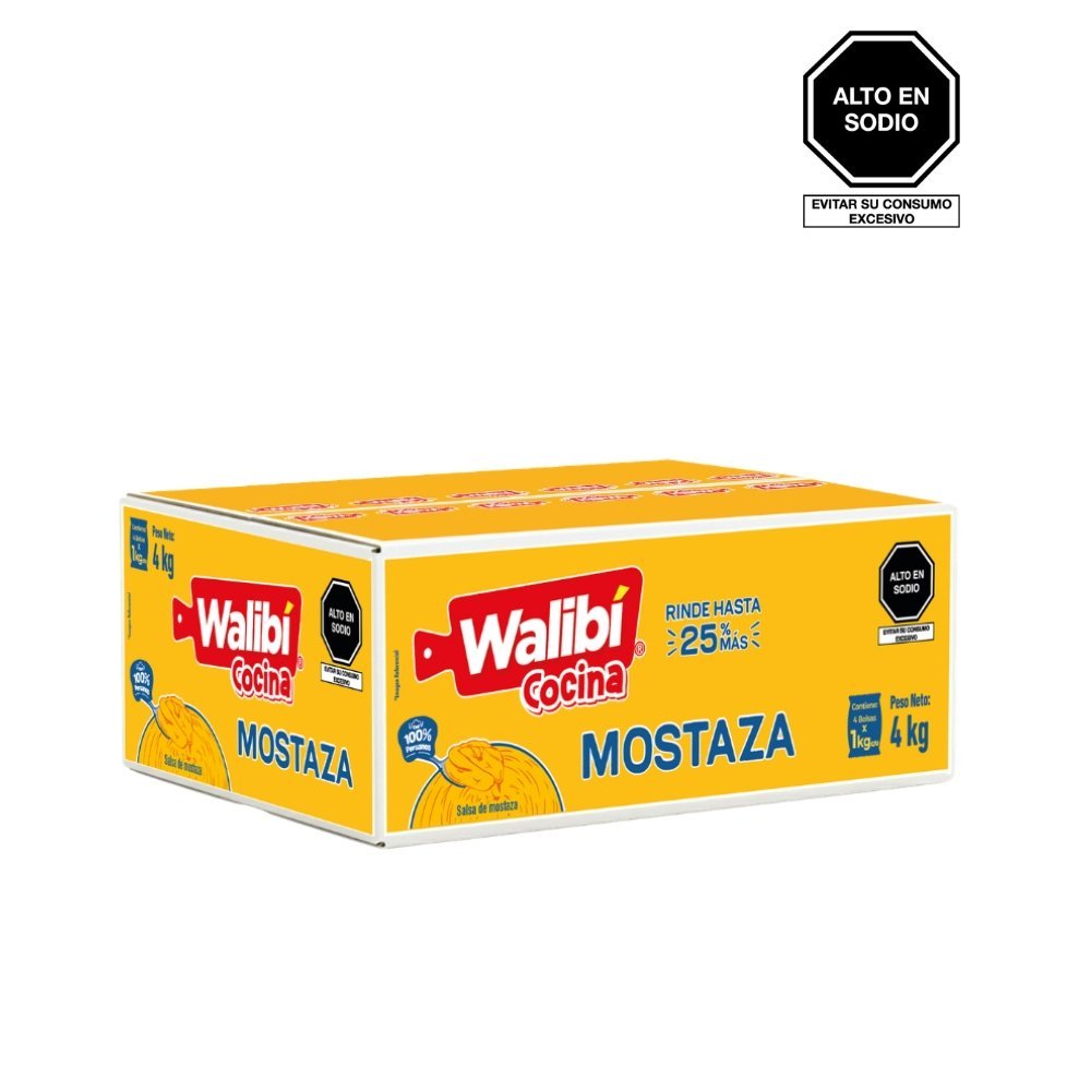 MOSTAZA WALIBI CAJA X 4 KG