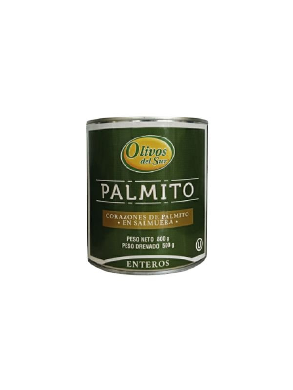 PALMITO ENTERO OLIVOS DEL SUR LT 800 GR