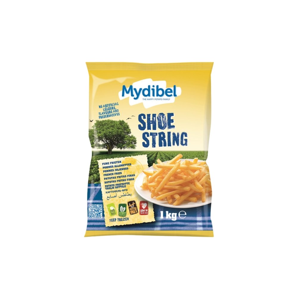 PAPA RECTA PREFRITA CONGELADA MYDIBEL 7 MM BLS X 1 KG